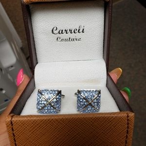 Blue stoned cufflinks